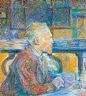 Toulouse-lautrec Prints - Portrait Of Vincent Van Gogh by Henri de Toulouse-Lautrec