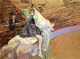 Toulouse-lautrec Prints - Rider on a White Horse by Henri de Toulouse-Lautrec