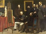 Henri Fantin Latour A Studio at Les Batignolles painting
