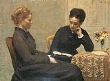 Henri Fantin Latour La Lecture painting