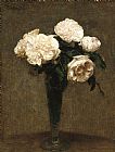 Henri Fantin Latour Roses in a Vase painting