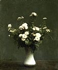Henri Fantin Latour Vase of Chrysanthemums painting