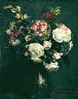Henri Fantin Latour Vase of Flowers painting
