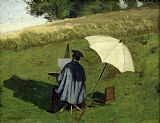 Henri Joseph Constant Dutilleux Desire Dubois Painting in the Open Air