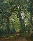 Henri Prints - Path in the Forest by Henri Joseph Constant Dutilleux