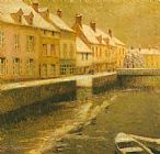 Henri Le Sidaner Canal in Bruges, Winter
