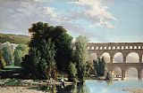Henri Prints - View of the Pont du Gard by Henri Marie Poinsot