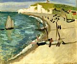 Matisse Prints - Aht Amont Cliffs at Etretat 1920 by Henri Matisse