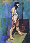 Matisse Prints - Male Model 1900 by Henri Matisse
