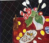Henri Matisse Tulips And Oysters on a Black Background 1943