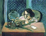 Matisse Prints - Woman Before a Fish Bowl 1922 by Henri Matisse
