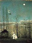 Henri Rousseau A Carnival Evening painting
