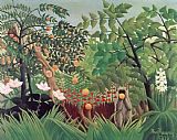 Four Boars in a Landscape Prints - Exotic Landscape by Henri Rousseau