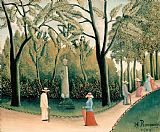Henri Prints - Rousseau, Henri The Luxembourg Gardens. Monument to Shopin by Henri Rousseau
