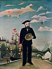Henri Rousseau Self Portrait from Lile Saint Louis