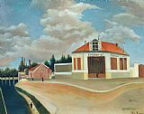 Henri Prints - The Chair Factory At Alfortville by Henri Rousseau