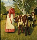 Henry Herbert La Thangue First Meal painting