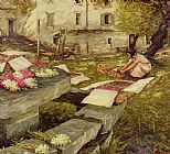 Henry Herbert La Thangue Picking Stocks painting