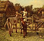 Henry Herbert La Thangue Sussex Farm painting