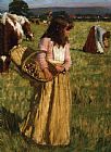 Mushroom Prints - The Mushroom Gatherers by Henry Herbert La Thangue