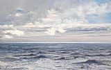 Moore Paintings - Silver Sea by Henry Moore