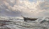 Moore Paintings - Stormy Seas by Henry Moore