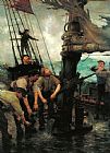 Henry Scott Tuke All Hands to The Pumps painting