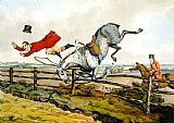 Henry Thomas Alken Taking A Tumble From Qualified Horses And Unqualified Riders