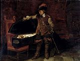 Hippolyte Delaroche Oliver Cromwell Opening the Coffin of Charles I painting