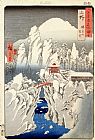 Hiroshige View of Mount Haruna in the Snow