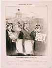 Honore Daumier Caricatures Du Jour Les Illusions D'artistes painting
