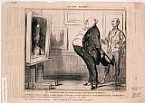 Honore Daumier Ces Bons Parisiens M. Prudhomme Visitant Les Ateliers… painting