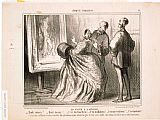 Honore Daumier Croquis Parisiens La Visite a L'atelier Quel Croquis! Quel Dessin! C'est Du Van Dyck painting
