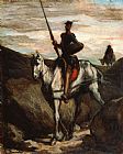 Honore Daumier Don Quixote in The Mountains painting