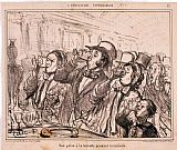 Honore Daumier L'exposition Universelle Vue Prise a La Buvette Pendant La Canicule painting