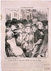Honore Daumier Le Public Du Salon Un Jour Ou L'on Ne Paye Pas… painting