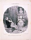 Honore Daumier Les Bons Bourgeois Comment Se Termine...une Conversation Conjugale painting