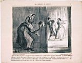 Honore Daumier Les Comediens De Societe Dites Donc Baptiste, Qu'est Ce Qu'y Ont Donc… painting