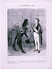 Honore Daumier Les Philantropes Du Jour Monsieur Le Maire…de Passage Dans Votre Ville… painting