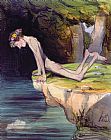 Honore Daumier The Beautiful Narcissus