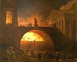 Hubert Robert The Fire of Rome
