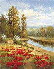 Hulsey Poppy Vista I painting