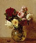 Ignace Henri Jean Fantin-Latour Roses painting