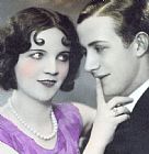 Italian School Postcard Depicting Two Lovers