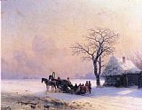 Ivan Constantinovich Aivazovsky Winter Scene in Little Russia