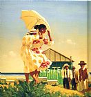 Jack Vettriano Prints - A Very Dangerous Beach by Jack Vettriano