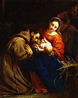 Jacob van Oost The Holy Family with Saint Francis