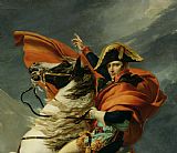 Jacques Louis David Napoleon Crossing the Alps on 20th May 1800 painting