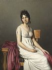 Jacques Louis David Portrait Of A Young Woman In White painting