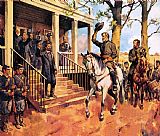 James Edwin General Lee and his horse 'Traveller' surrenders to General Grant by McConnell